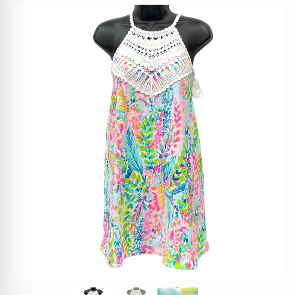 Lilly Pulitzer Pearl Shift Dress Catch The Wave Size 2 Holy Grail Unicorn - Picture 9 of 9
